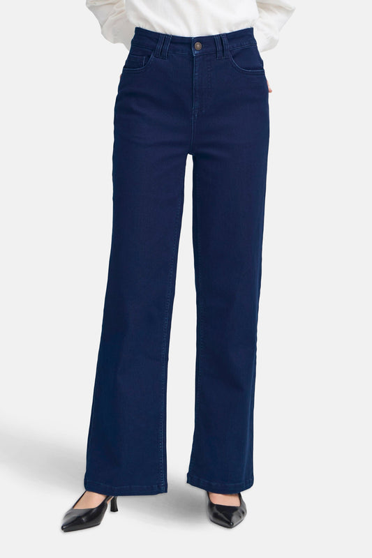 LUXE HANNA - Donkerblauwe Denim Jeans