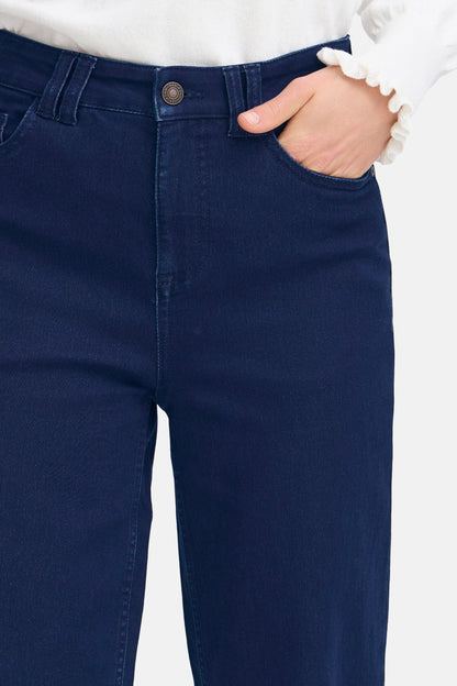 LUXE HANNA - Donkerblauwe Denim Jeans
