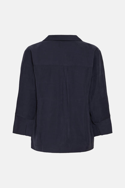 Blouse (lange mouwen) blauw - Fransa®