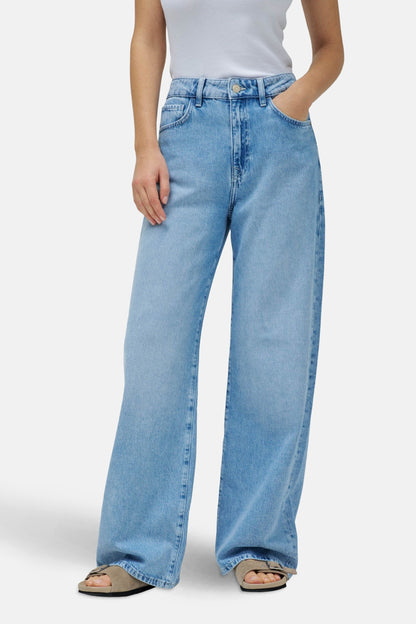 Lichte Blauwe Denim Wijdvallende Jeans - Salsa Jeans®