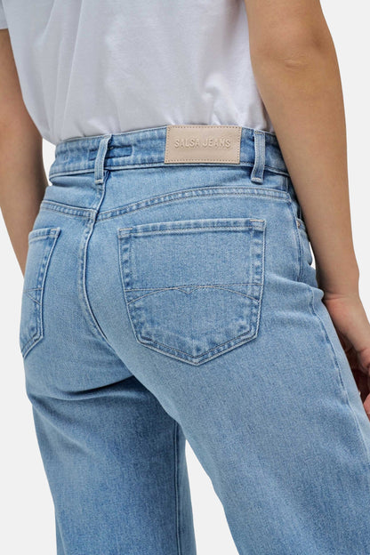 Lichtblauwe Rechte Jeans - Salsa Jeans®