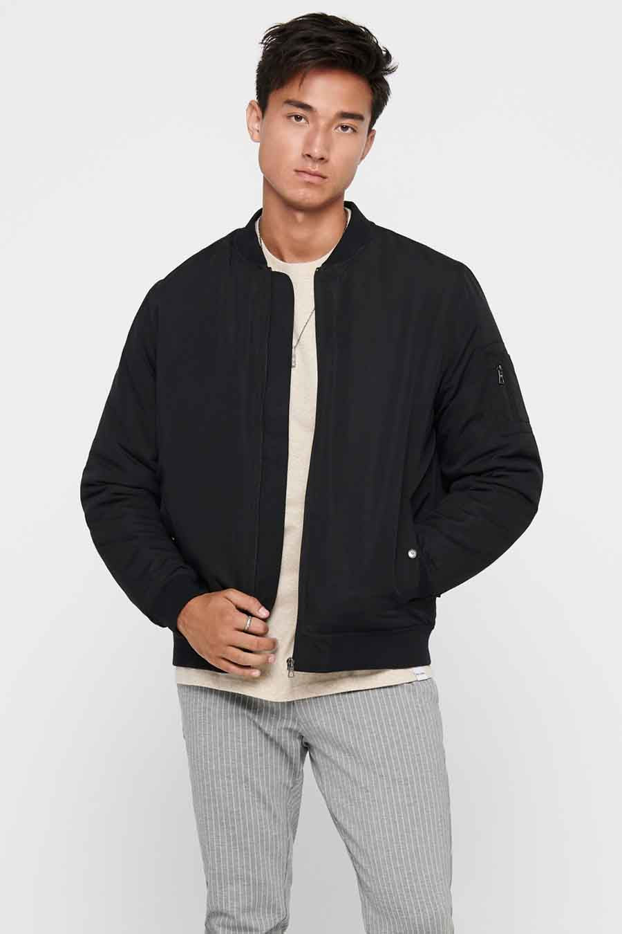 ONLY & SONS® Jas in Lang Zwart