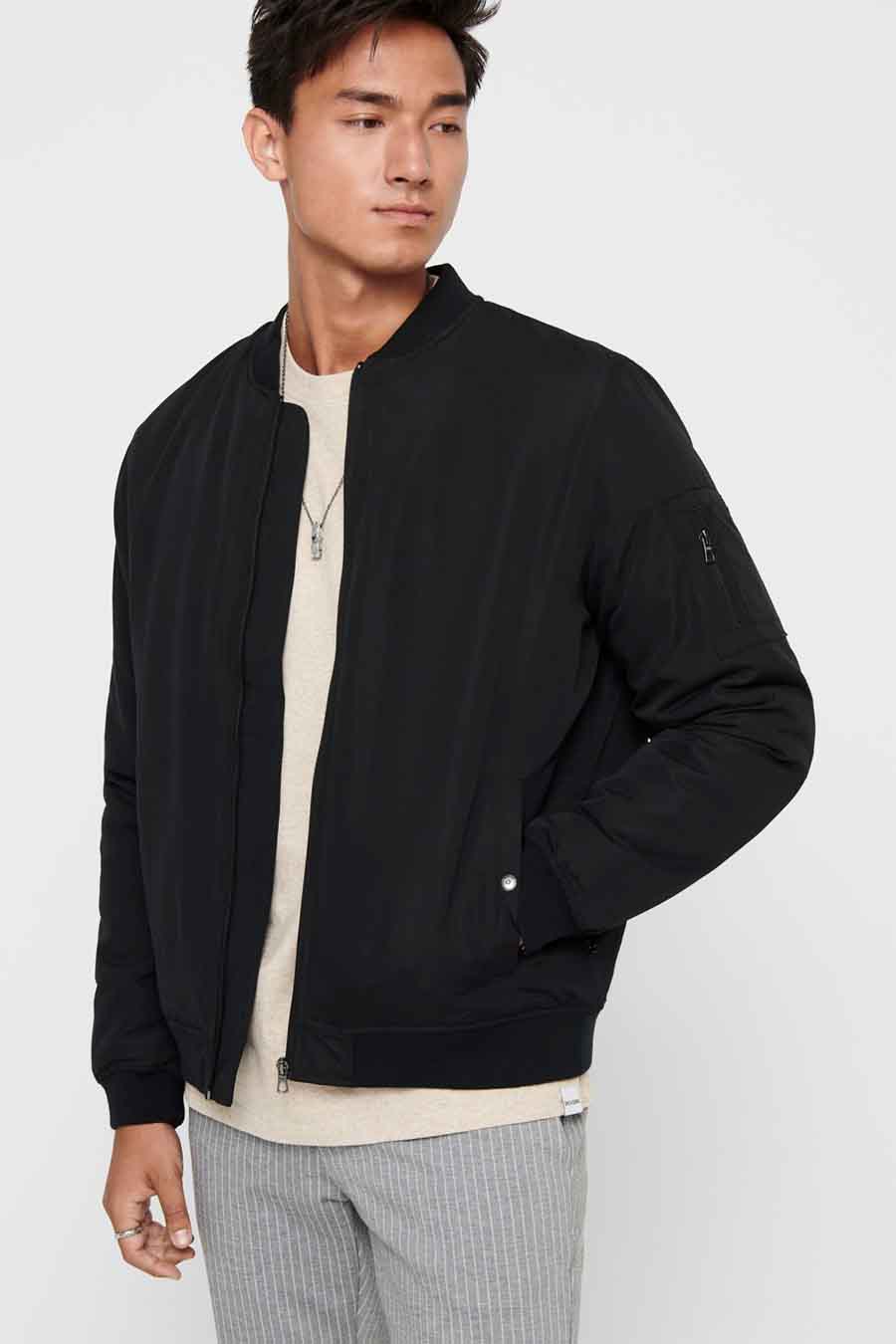 ONLY & SONS® Jas in Lang Zwart