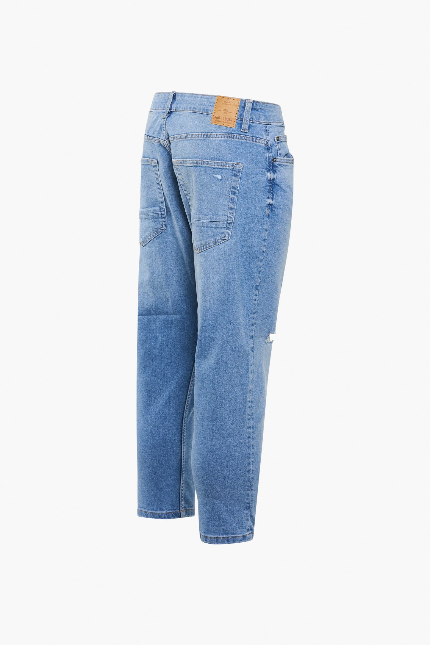 Lichtblauwe Denim Tapered Jeans