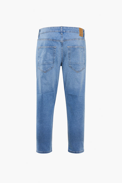 Lichtblauwe Denim Tapered Jeans