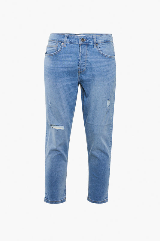 Lichtblauwe Denim Tapered Jeans