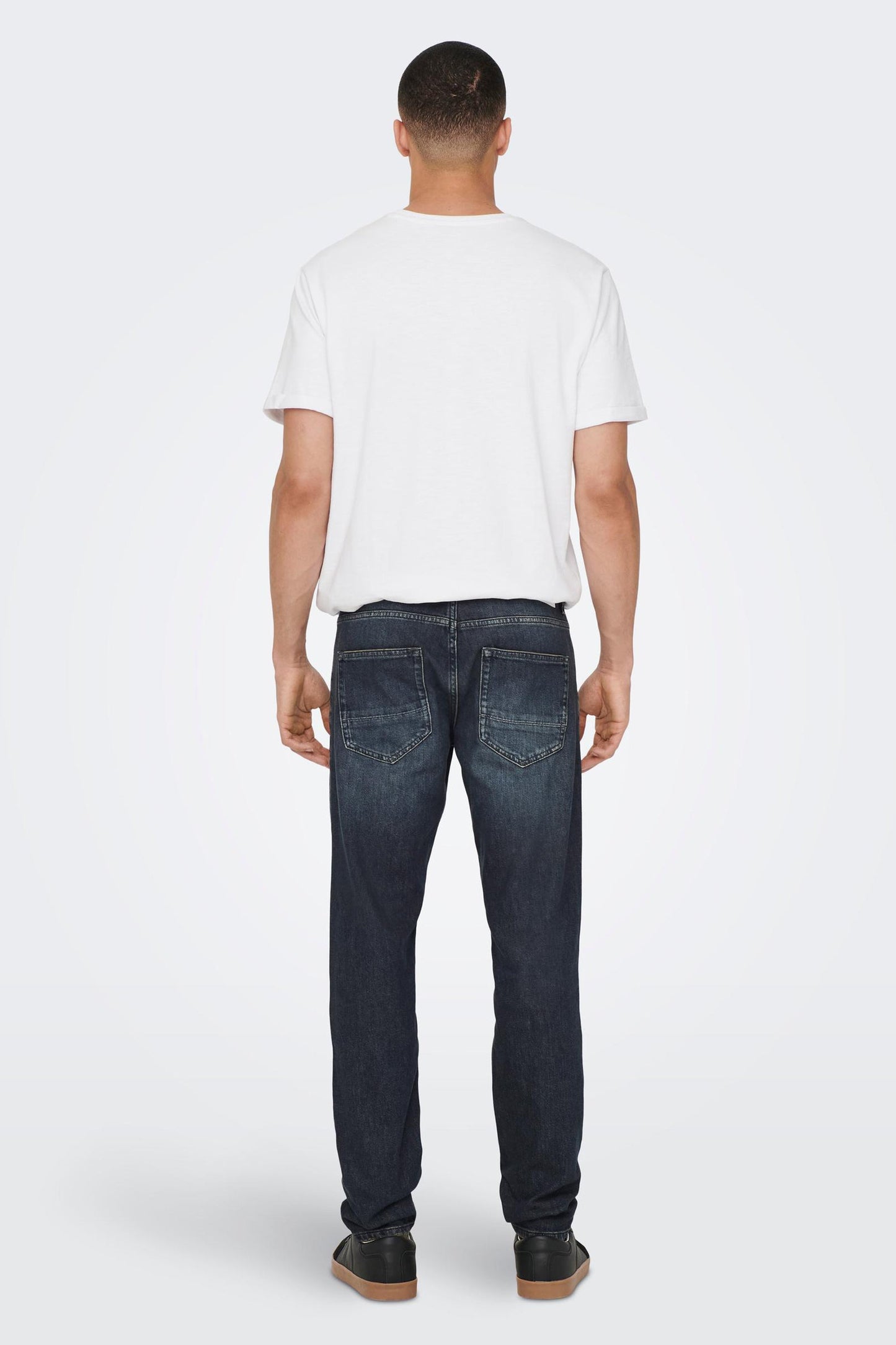 Tapered Jeans - Dark Gray Denim
