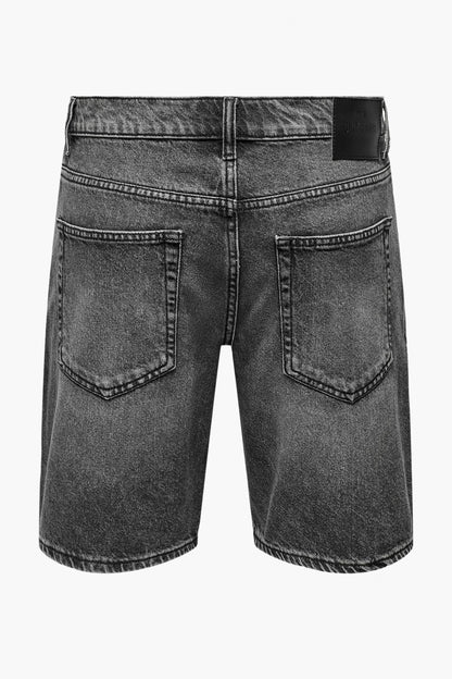 Zwarte Denim Korte Broek