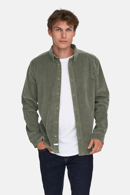 Lange Mouwen Overhemd - Groen