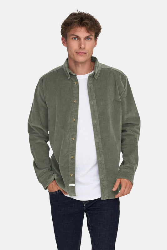 Lange Mouwen Overhemd - Groen