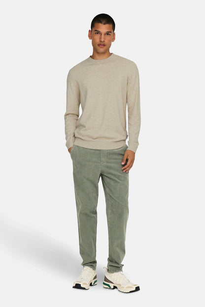 Ronde Hals Pullover - Ecru