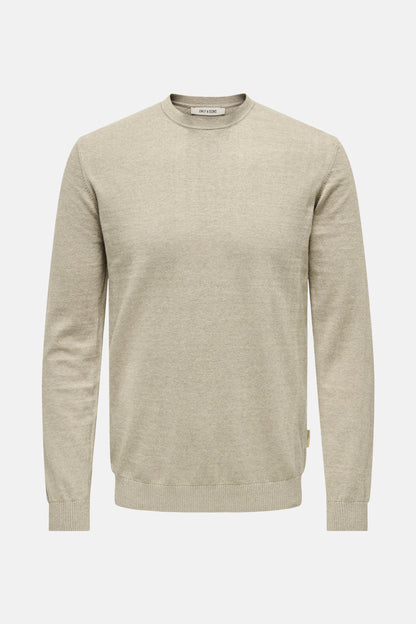 Ronde Hals Pullover - Ecru