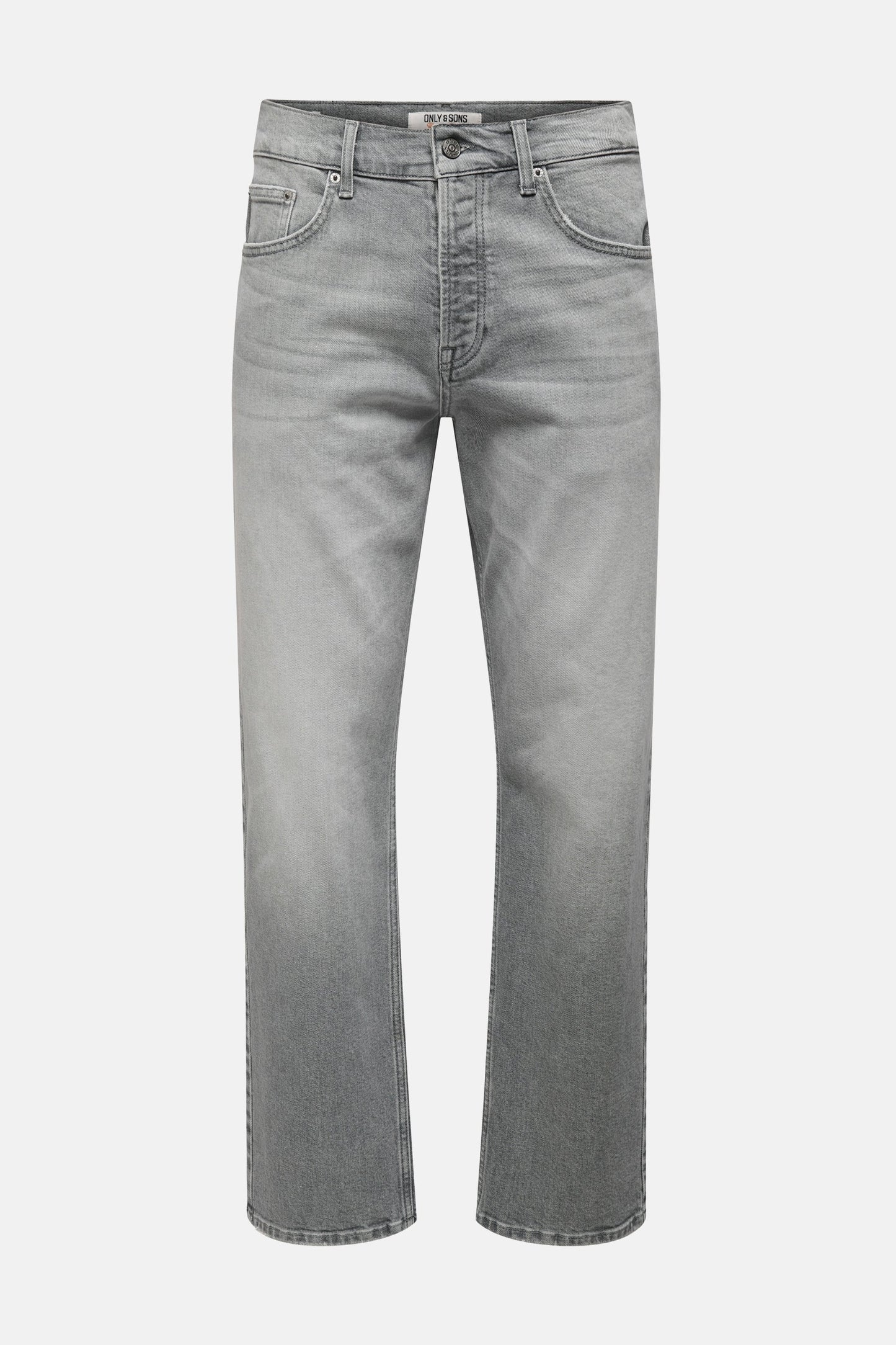 Mid Grey Denim Straight Jeans - ONLY & SONS®