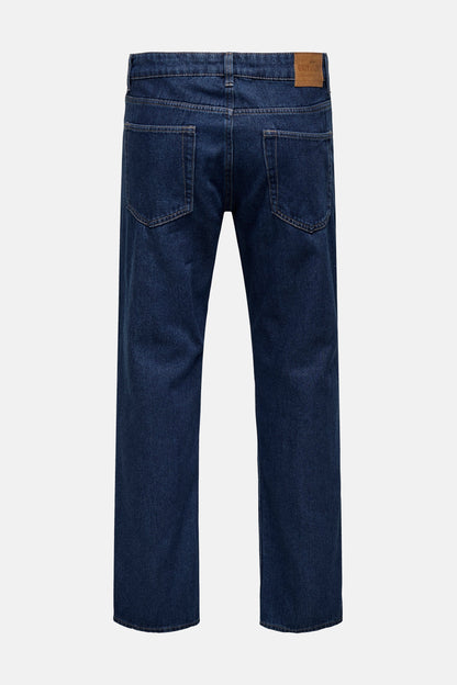 EDGE - Donkerblauwe Denim Jeans