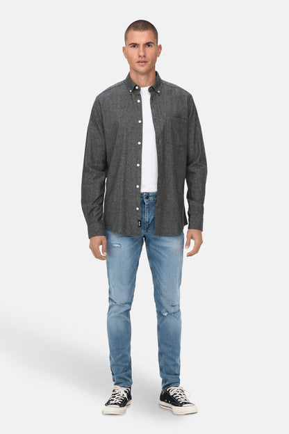 Lange Mouwen T-shirt - Grijs