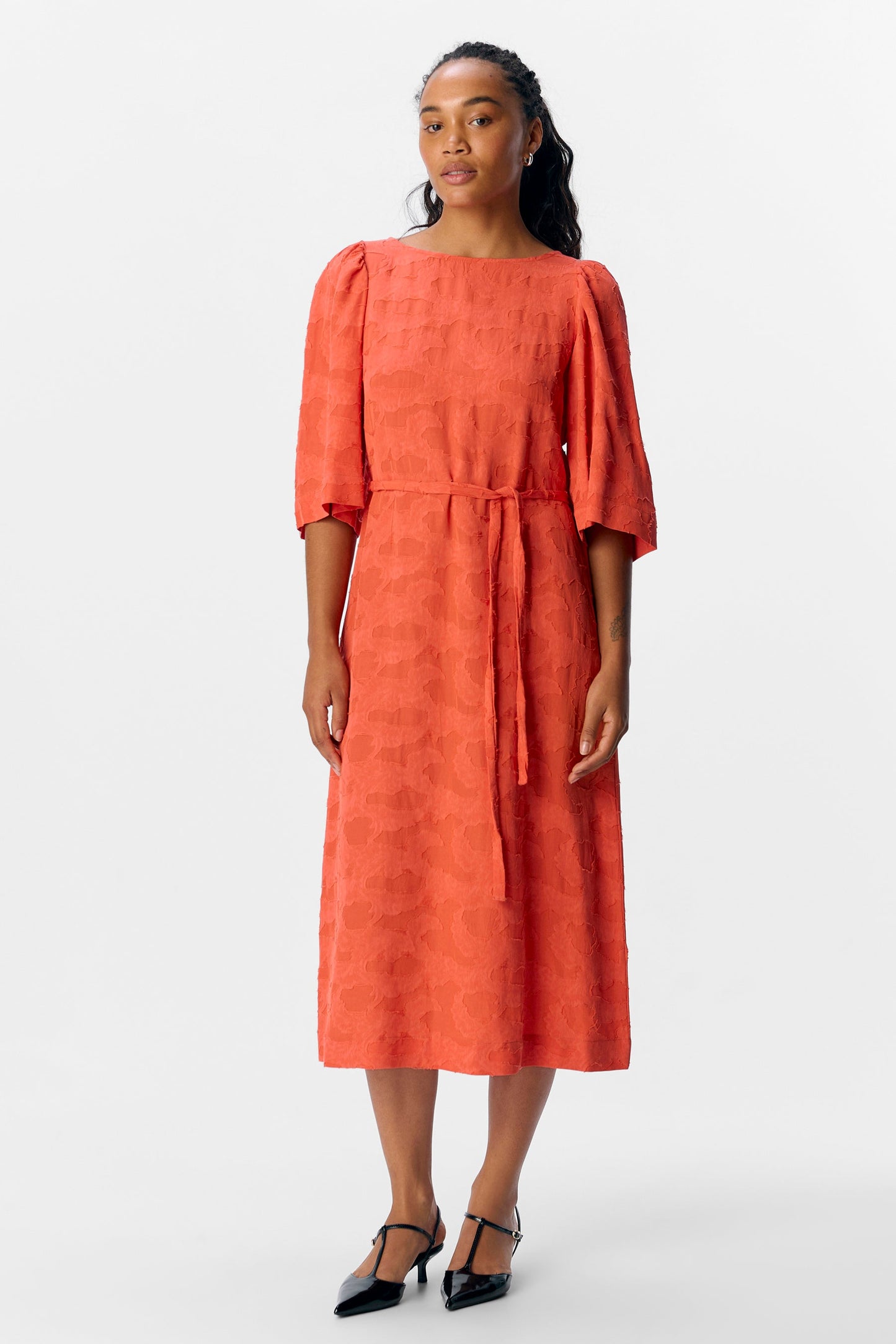Korte Mouwen Jurkje - Oranje