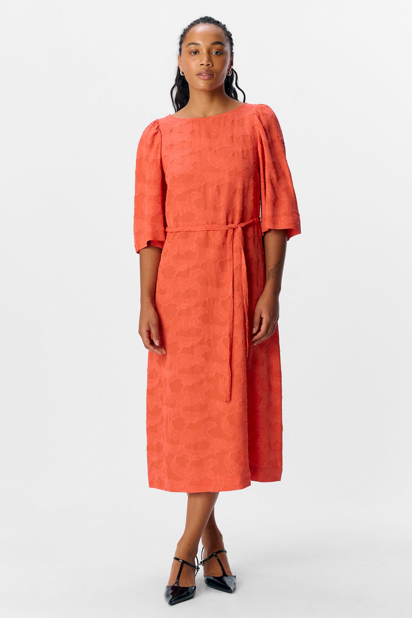 Korte Mouwen Jurkje - Oranje