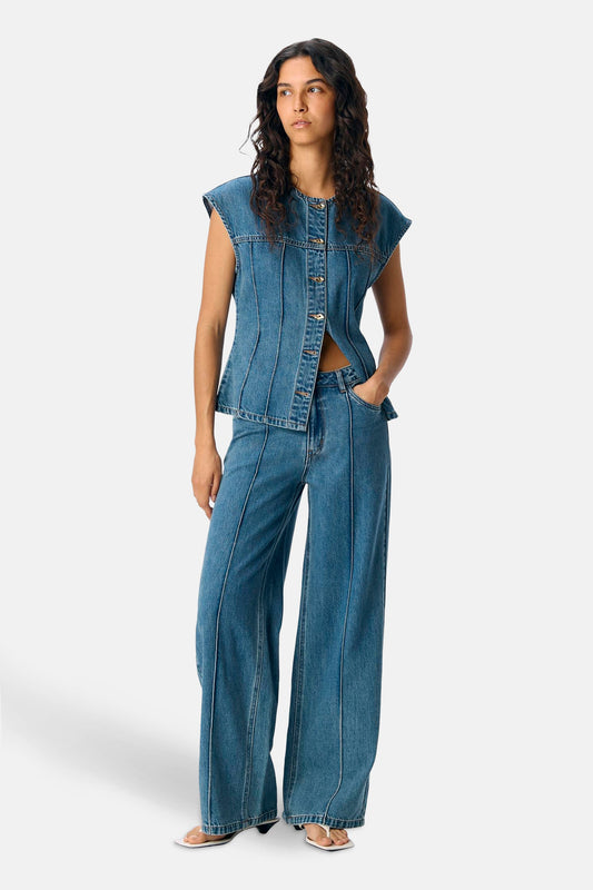 MOJI DIVONA - Light Blue Denim