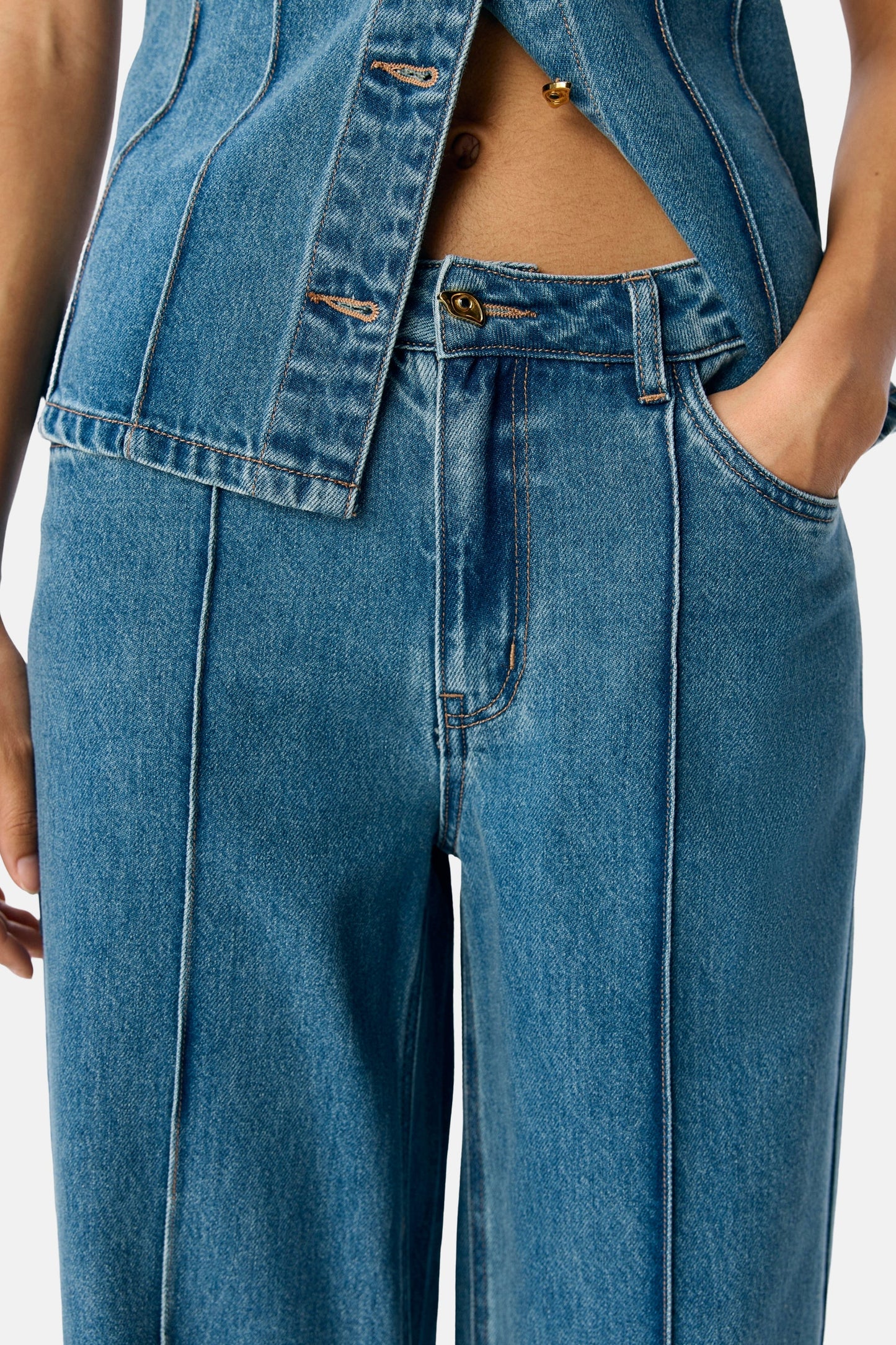 MOJI DIVONA - Light Blue Denim