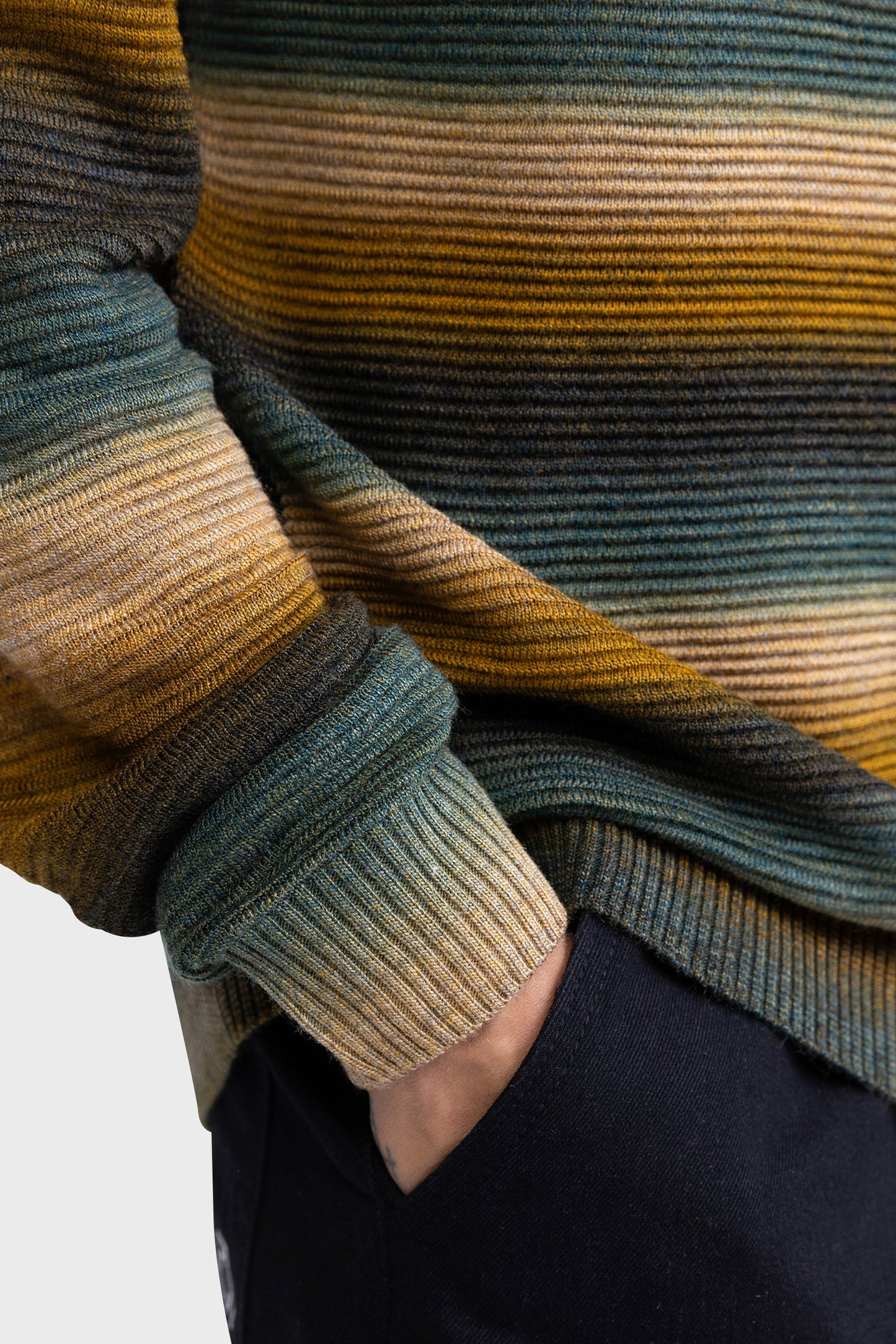 Bruine ronde hals pullover