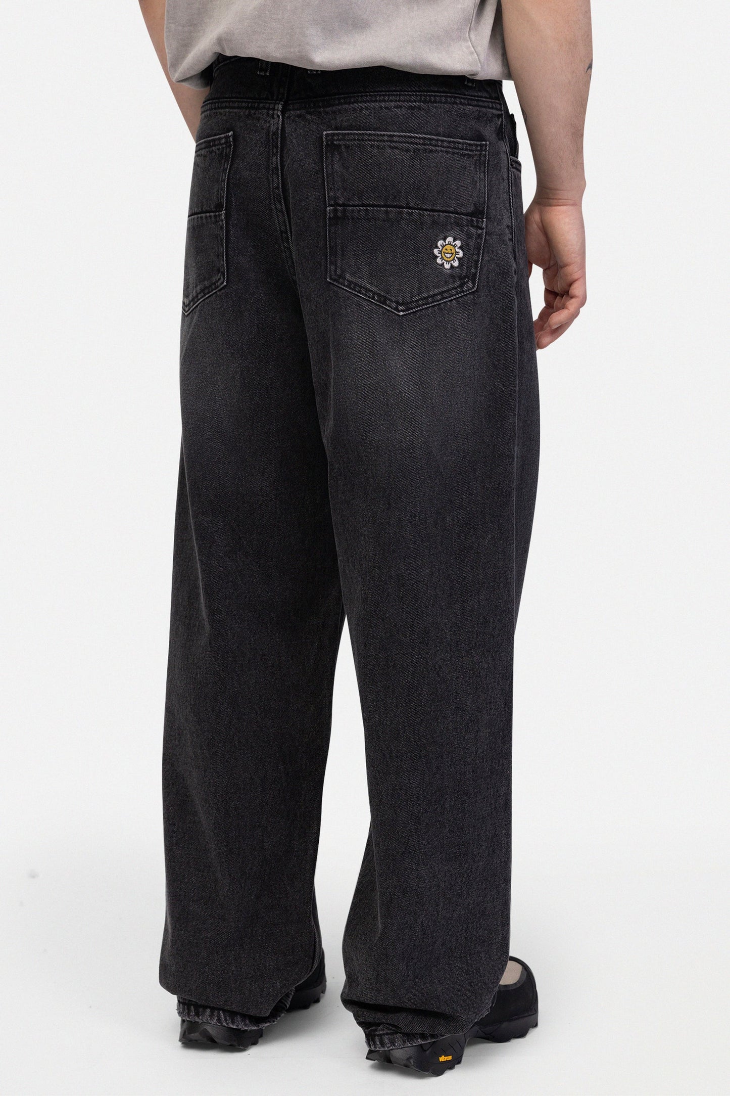 KINGSTON - Donkergrijze Jeans