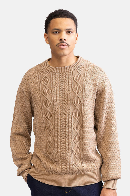 Beige Ronde Hals Trui - REDEFINED REBEL