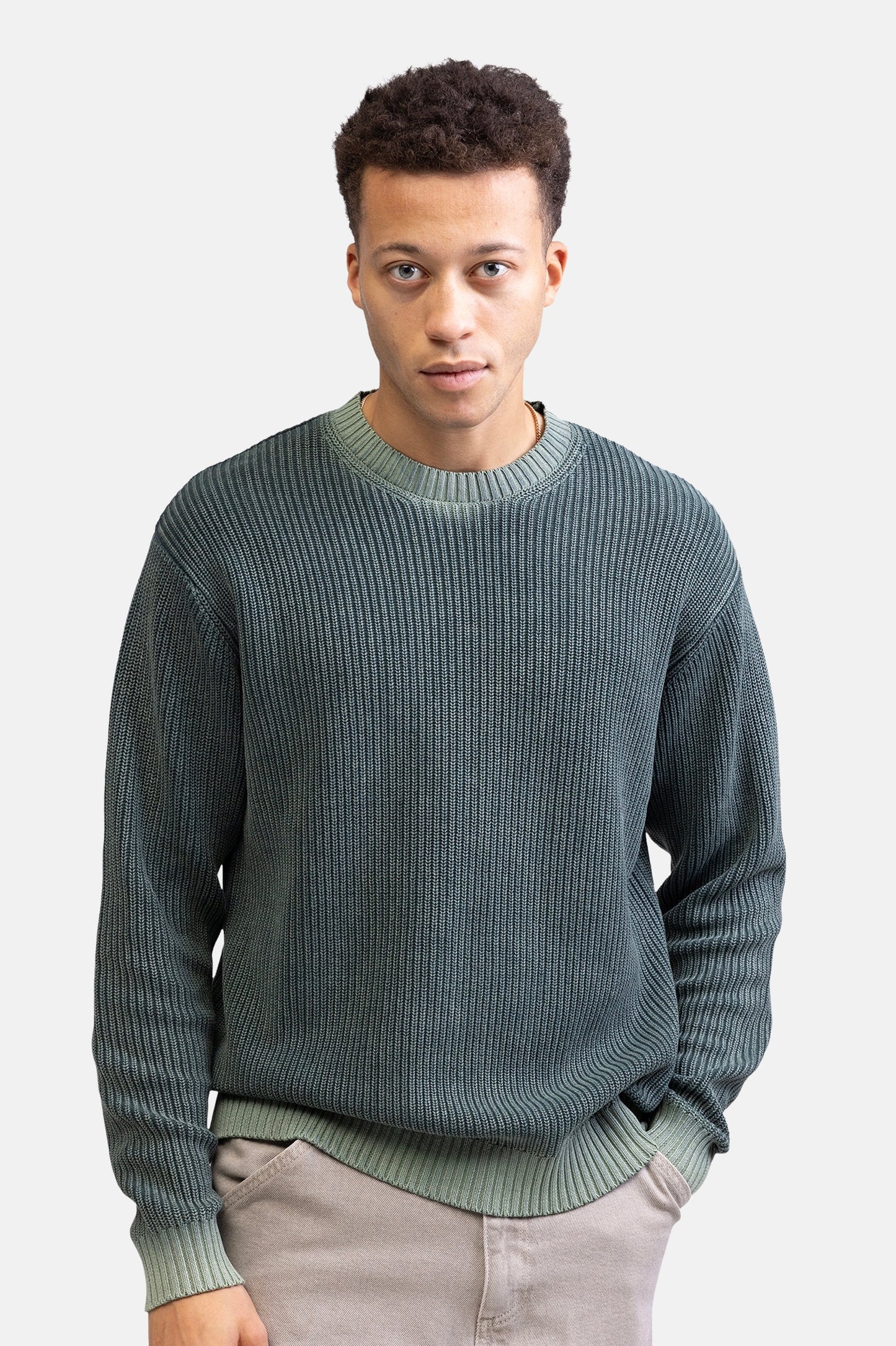 Groene Ronde Hals Trui - REDEFINED REBEL