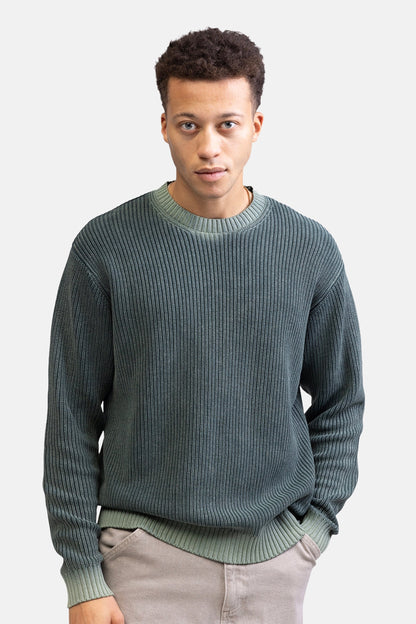 Groene Ronde Hals Trui - REDEFINED REBEL