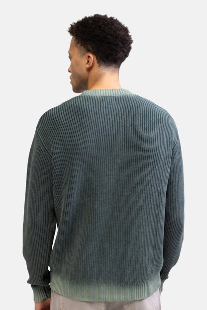 Groene Ronde Hals Trui - REDEFINED REBEL