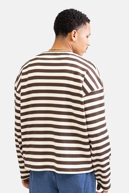 Bruine Ronde Hals Sweater - REDEFINED REBEL