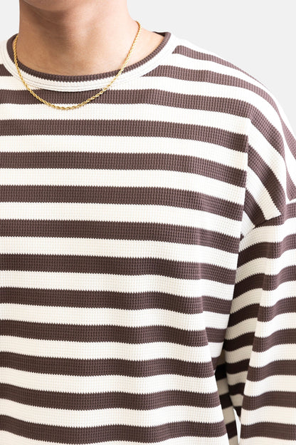 Bruine Ronde Hals Sweater - REDEFINED REBEL