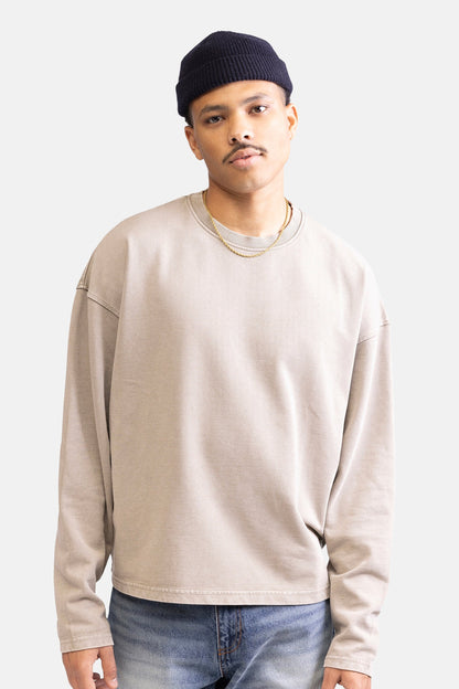 Ecru Ronde Hals Sweater - REDEFINED REBEL
