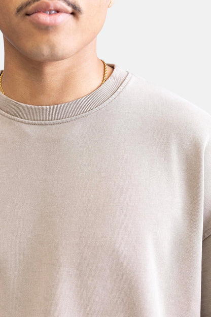 Ecru Ronde Hals Sweater - REDEFINED REBEL