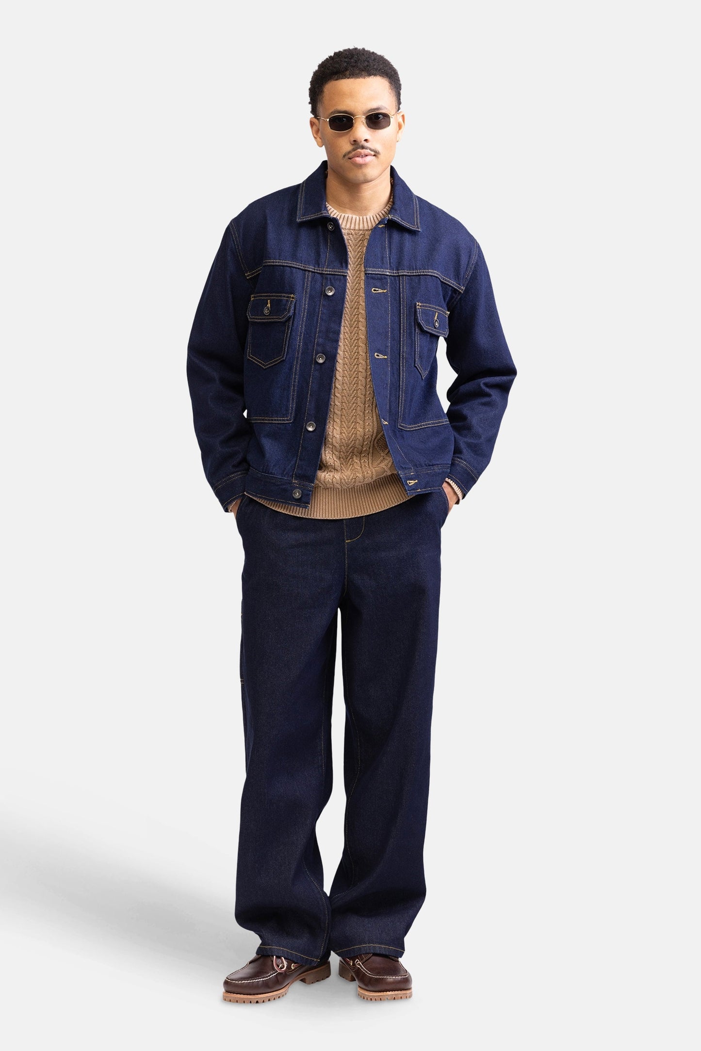 Jeansjas - donkerblauwe denim