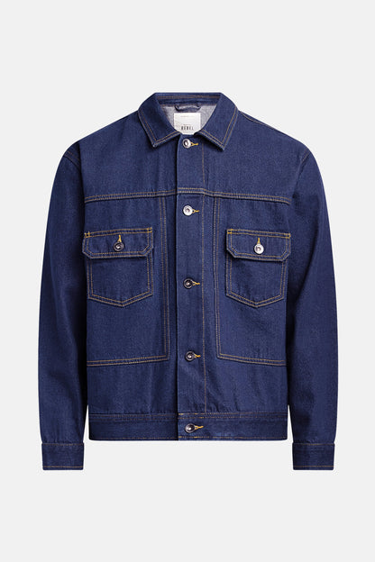 Jeansjas - donkerblauwe denim