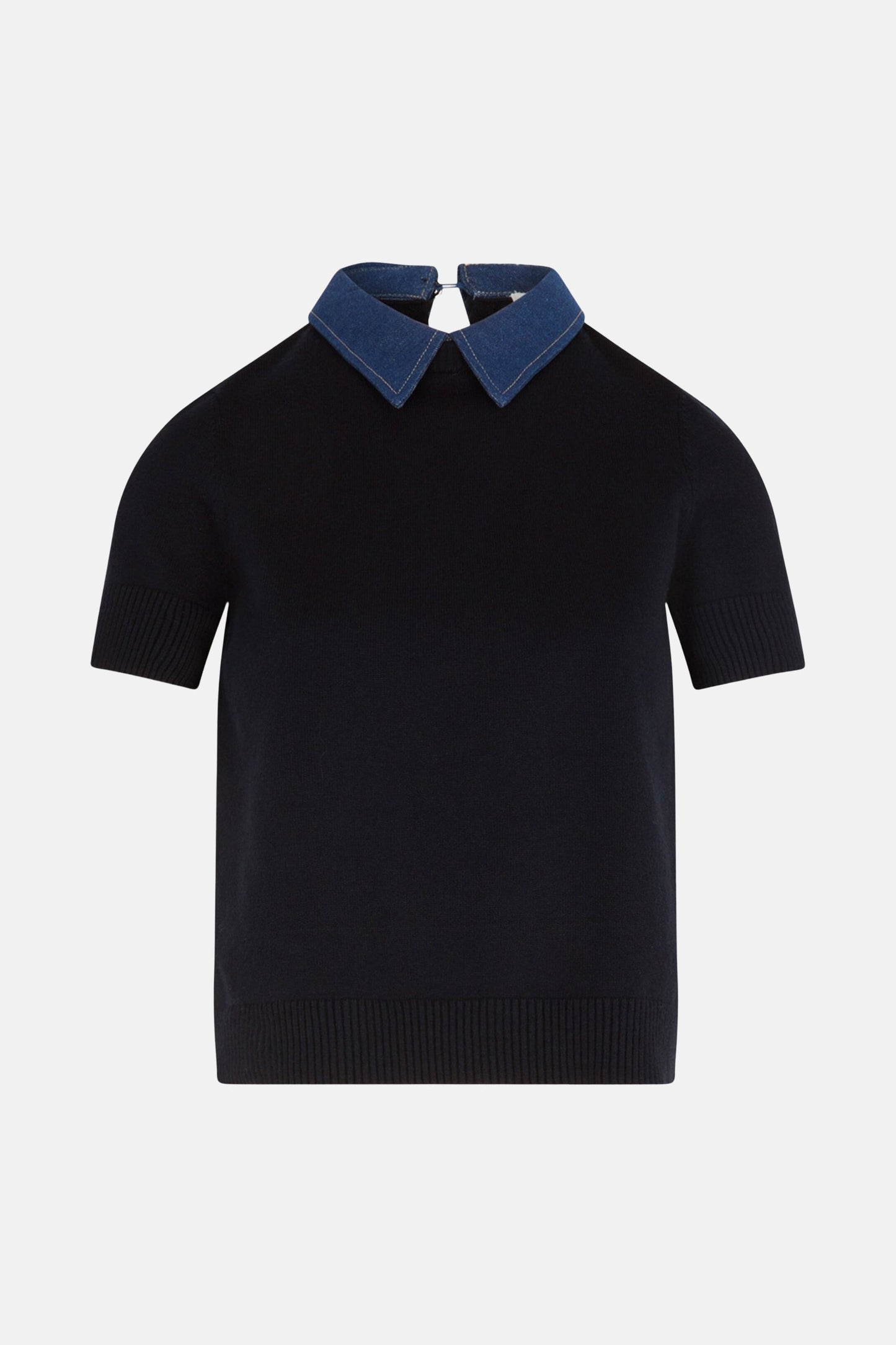 Trui met ronde hals - blauw