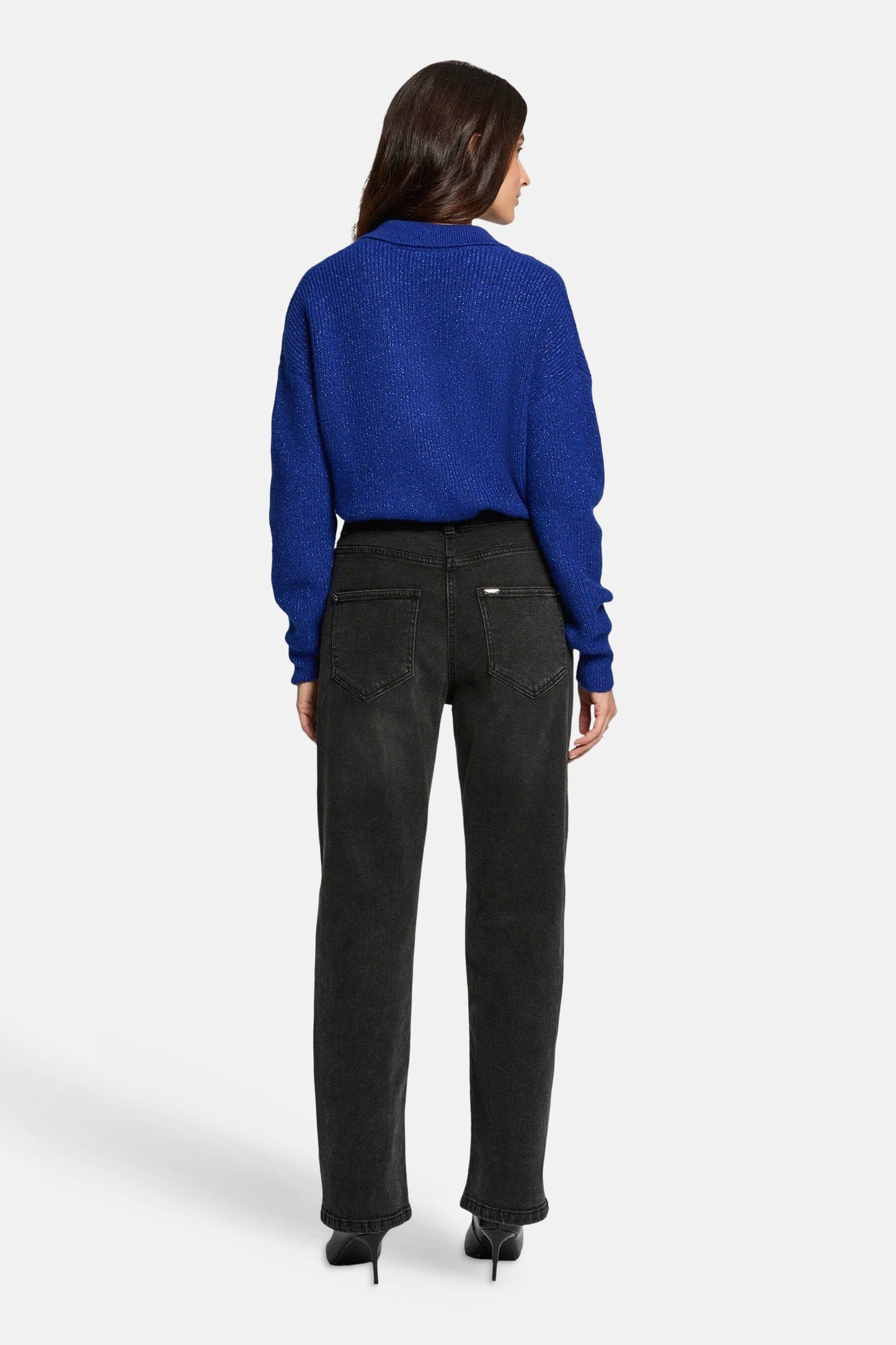 Rechtafgesneden jeans donkergrijs denim - Morgan De Toi