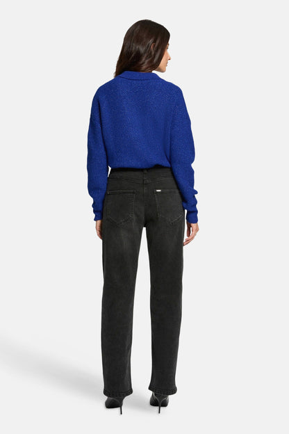 Rechtafgesneden jeans donkergrijs denim - Morgan De Toi