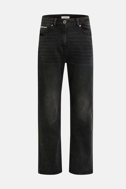 Rechtafgesneden jeans donkergrijs denim - Morgan De Toi