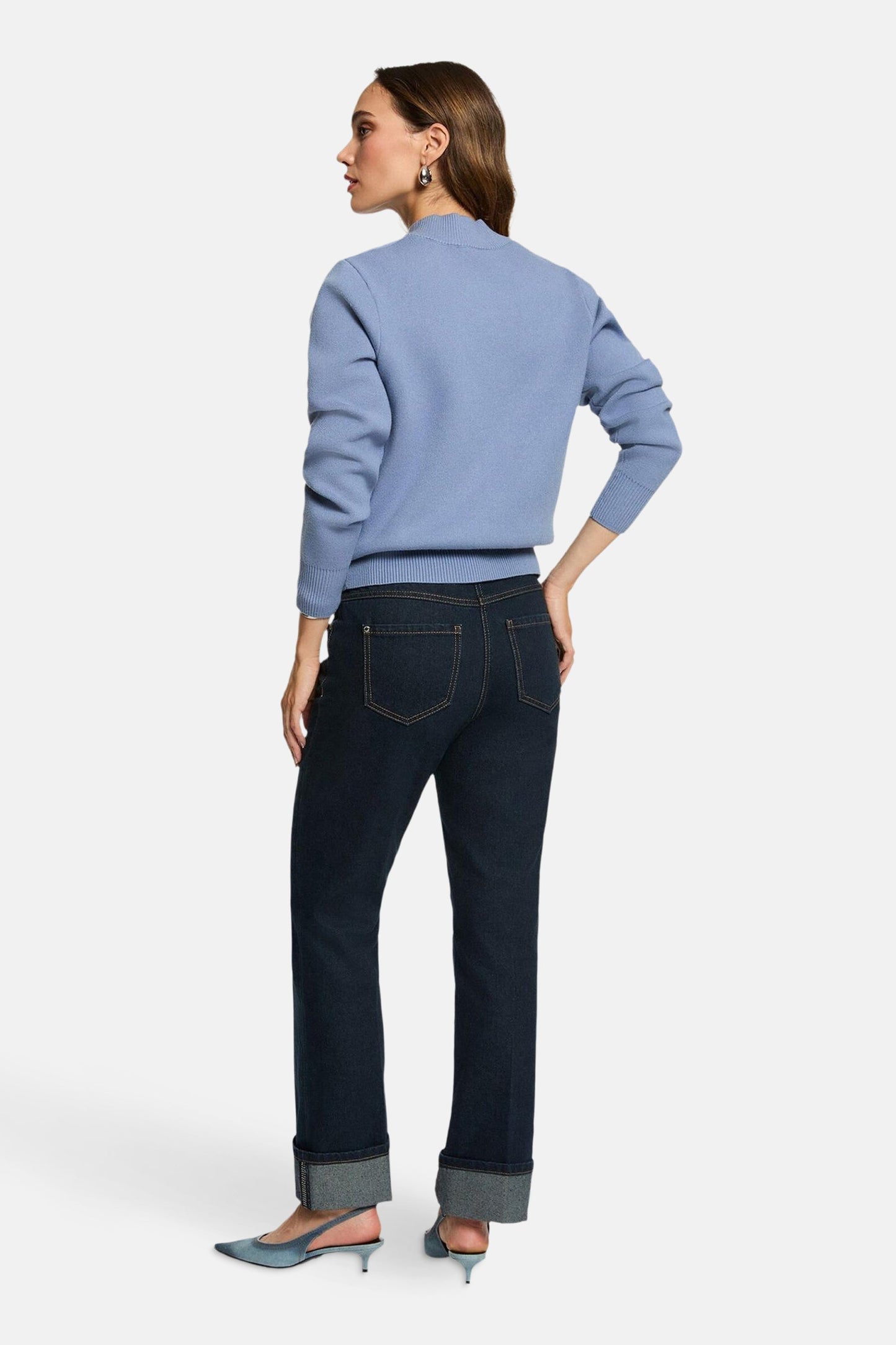 252PREVER - donkerblauwe denim