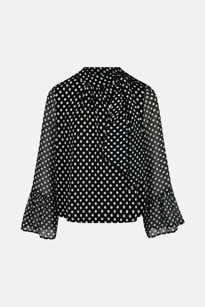 Blouse (lange mouwen) zwart - Morgan De Toi