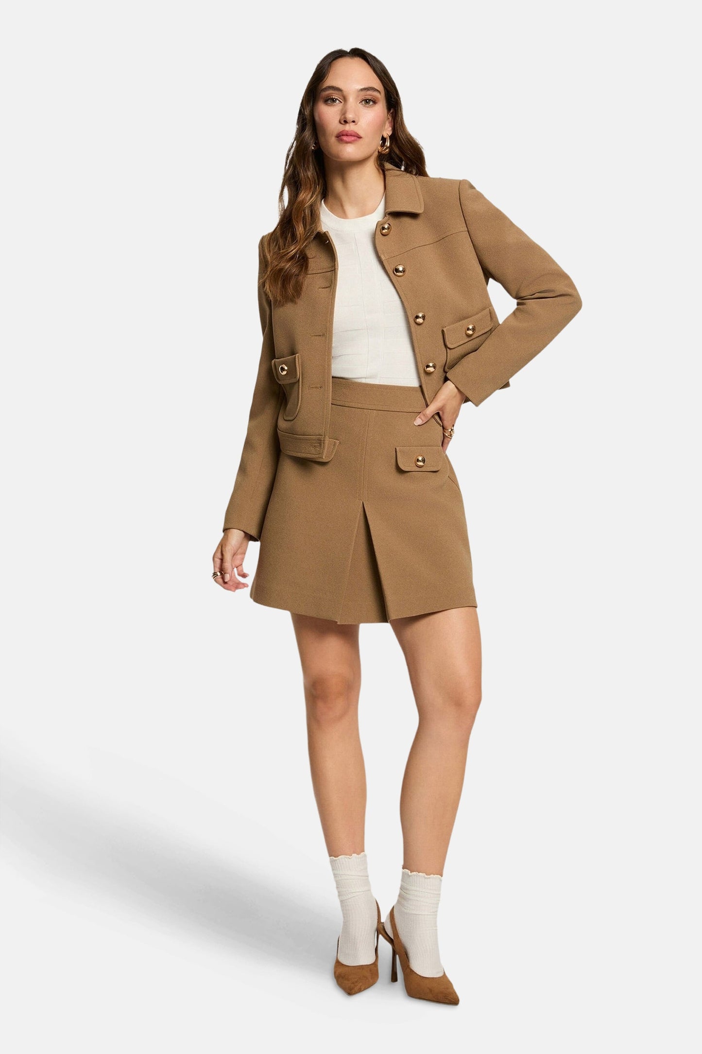 Korte jas beige - Morgan De Toi