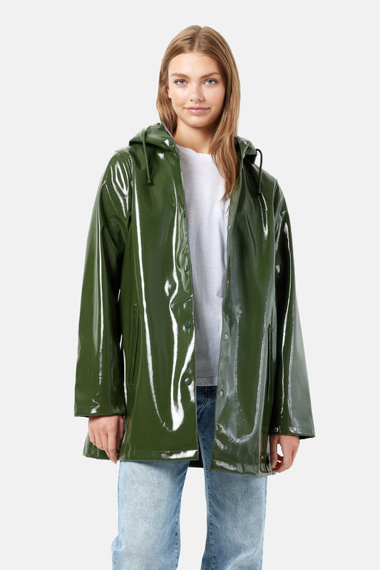 Regenjas groen - DROPLETS