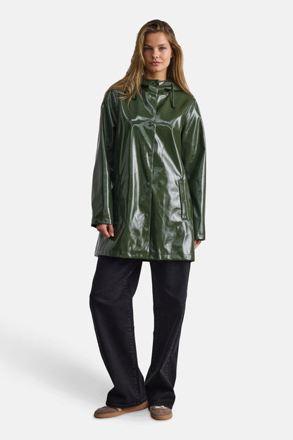 Regenjas groen - DROPLETS