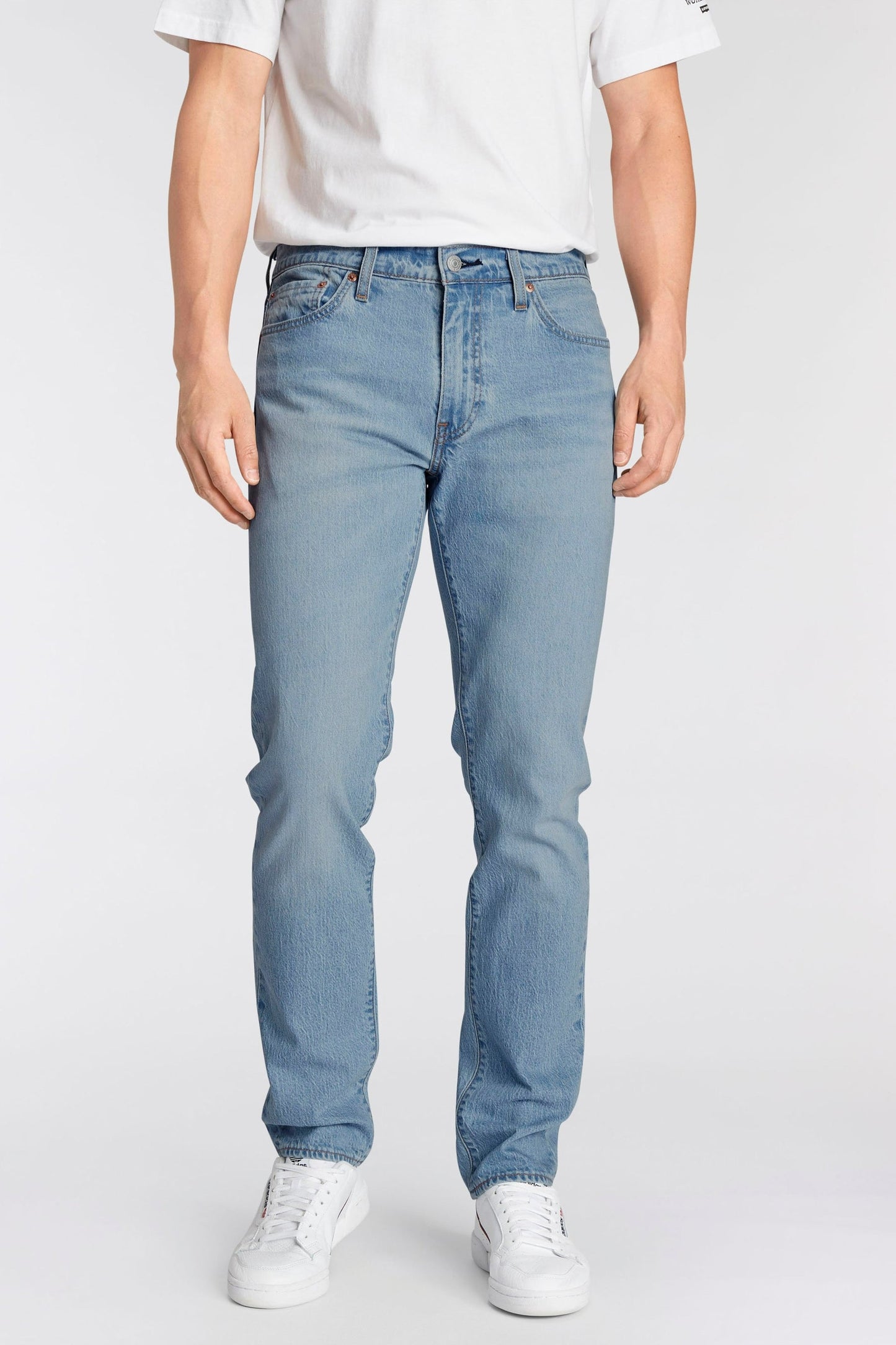Tapered Jeans - Middenblauwe Denim