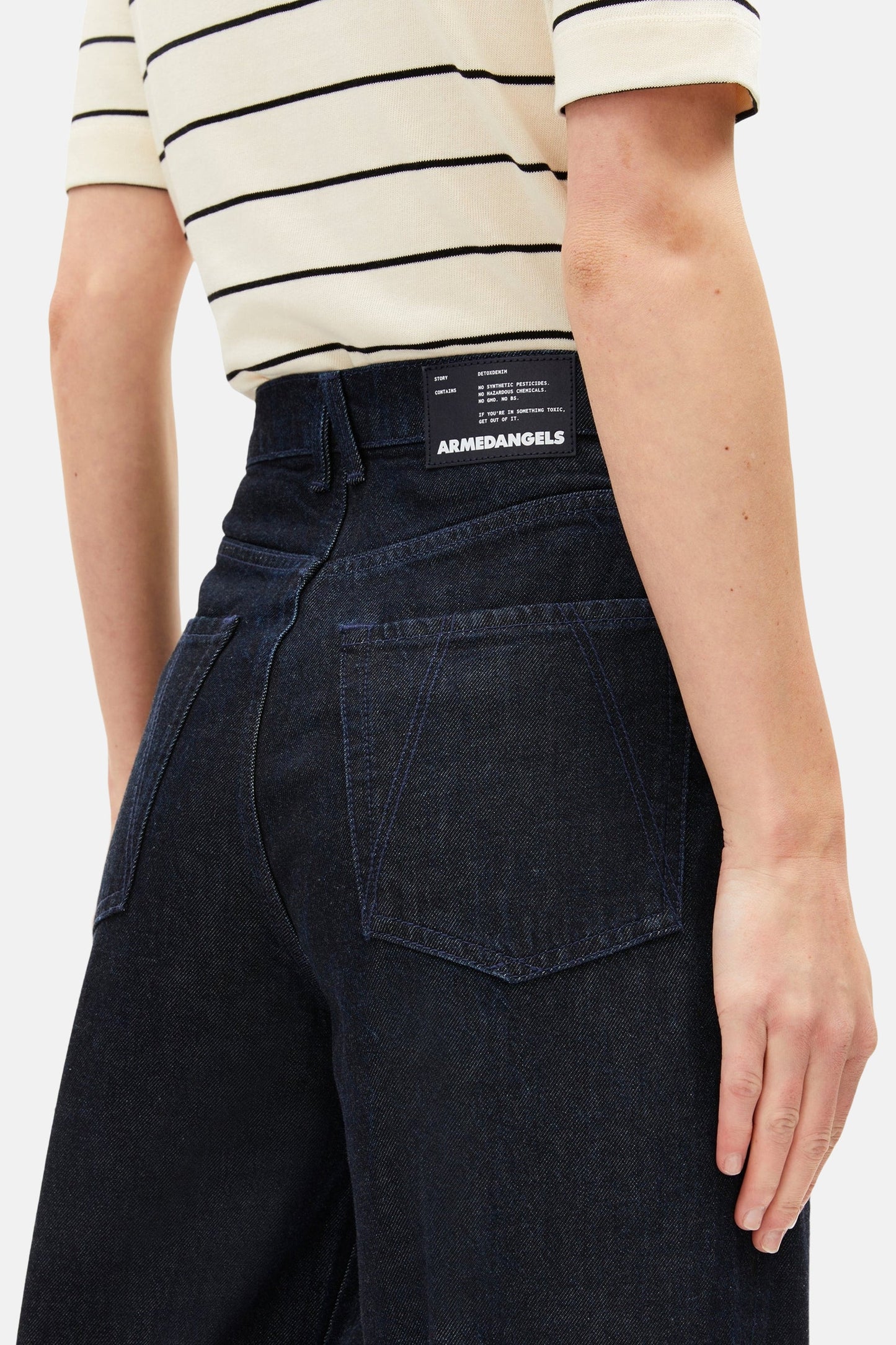 Jeans wijd donkerblauwe denim - ARMED ANGELS