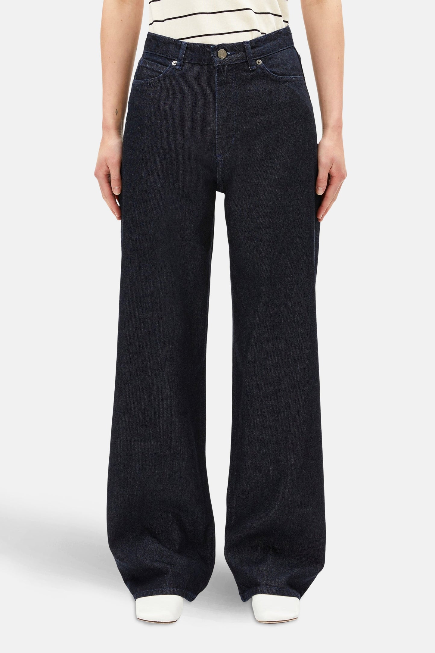 Jeans wijd donkerblauwe denim - ARMED ANGELS