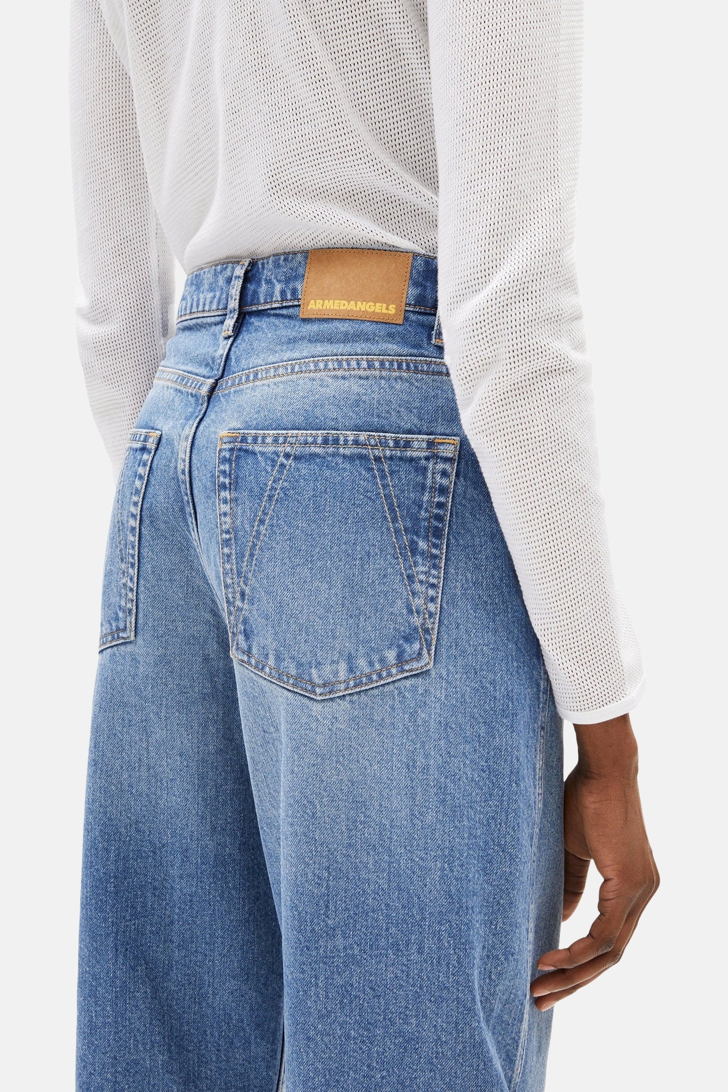 Jeans speciale pasvorm mid blue denim - ARMED ANGELS
