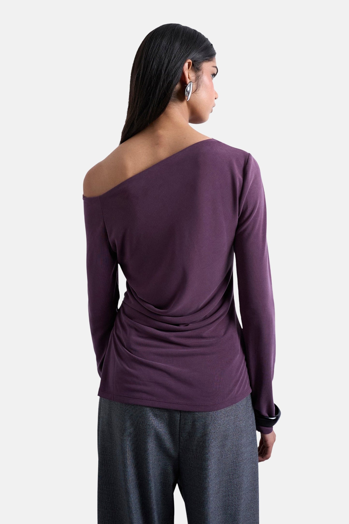 T-shirt met lange mouwen - paars