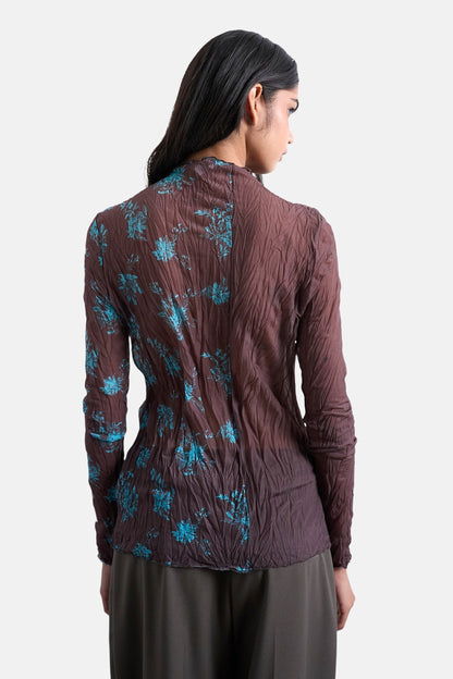 T-shirt met lange mouwen - bruin